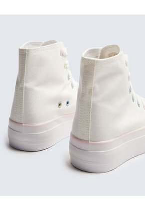 Tenis Para Mujer Canvas Color Blanco Marca Ostu #40720165