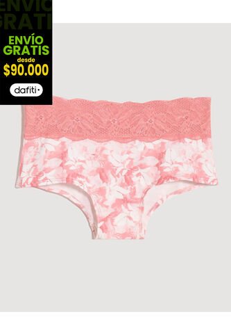 Panty Para Mujer Cachetero Color Coral Marca Ostu #40800101 Ostu