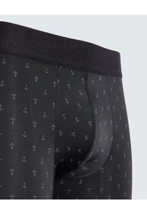 Boxer Para Hombre Filete Medio Microfibra Color Negro Marca Ostu #60000480