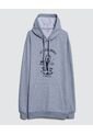 Buzo Para Hombre Hoodie Color Gris  Marca Ostu #60060361 de Ostu