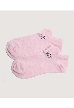 Medias Infantil Niña Invisible Color Rojo Marca Ostu #90980150