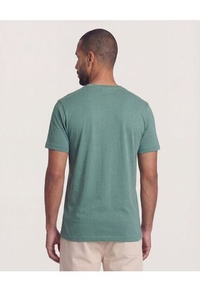 Camiseta  Para Hombre Manga Corta Cuello Redondo Color Verde Marca Ostu #60091900