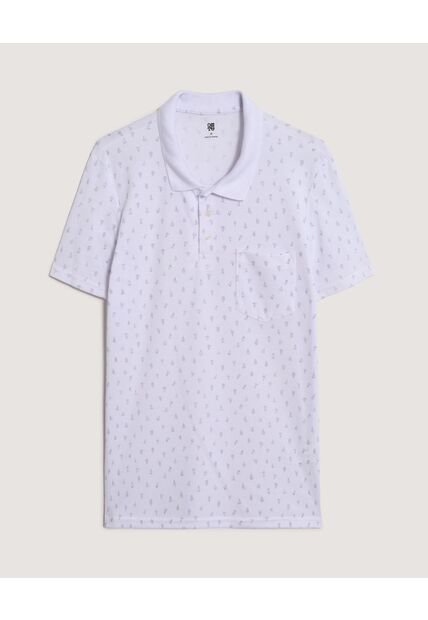 Polo  Para Hombre Cuello Tejido Con Bolsillo Color Blanco Marca Ostu #60110871