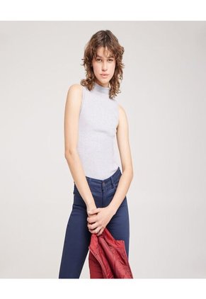 Camiseta Para Mujer Manga Sisa Color Gris  Marca Ostu #40091510