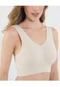 Top Para Mujer Seamless Con Copas Color Beige Marca Ostu #40220398 de Ostu