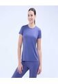 Camiseta Para Mujer Manga Corta Cuello Redondo Color Azul  Marca Ostu #40092266 de Ostu