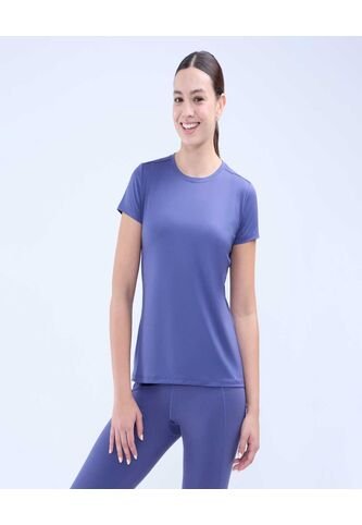 Camiseta Para Mujer Manga Corta Cuello Redondo Color Azul  Marca Ostu #40092266 Ostu