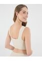 Top Para Mujer Seamless Con Copas Color Beige Marca Ostu #40220398 de Ostu