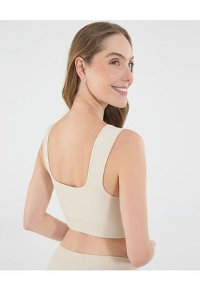 Top Para Mujer Seamless Con Copas Color Beige Marca Ostu #40220398