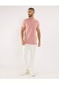 Polo Para Hombre Cuello Mao Sin Bolsillo Color Rosa Marca Ostu #60110839 de Ostu
