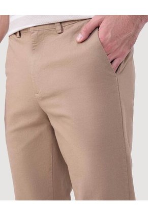 Pantalon Para Hombre Chino Color Café Claro Marca Ostu #60070418