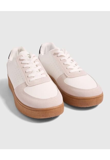 Tenis Para Hombre Casual Color Blanco Marca Ostu #60720098