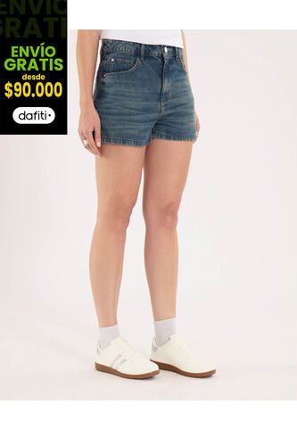 Short Para Mujer Relax Color Azul Marca Ostu #40190365 Ostu