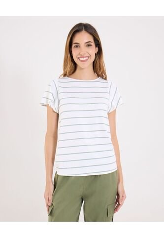 Camiseta Para Mujer Manga Corta Cuello Redondo Color Verde Marca Ostu #40092668 Ostu