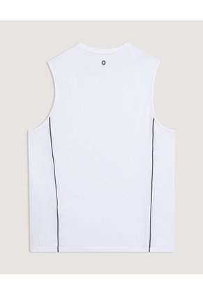 Camiseta  Para Hombre Manga Sisa Cuello Redondo Color Blanco Marca Ostu #60091929