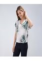 Blusa Para Mujer Manga Corta Color Verde  Marca Ostu #40121001 de Ostu