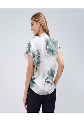 Blusa Para Mujer Manga Corta Color Verde  Marca Ostu #40121001