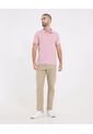 Polo  Para Hombre Cuello Tejido Sin Bolsillo Color Rosado Marca Ostu #60110864 de Ostu