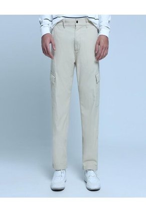Pantalon Para Hombre Jogger Color Beige Marca Ostu #60070305