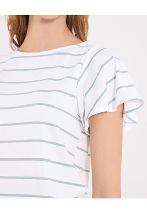 Camiseta Para Mujer Manga Corta Cuello Redondo Color Verde Marca Ostu #40092668