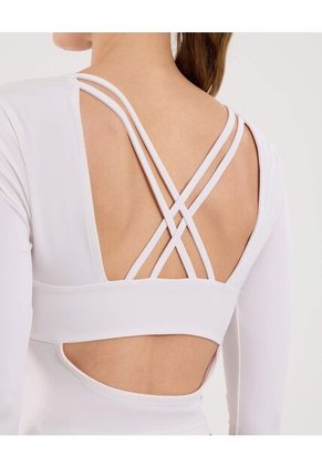 Camiseta Para Mujer Manga Larga Cuello Redondo Color Gris Marca Ostu #40092553