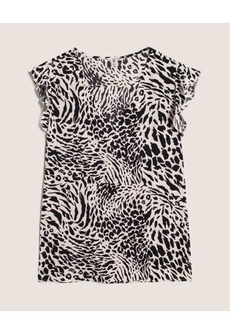 Blusa  Para Mujer Manga Corta Color Negro Marca Ostu #40121281 Ostu