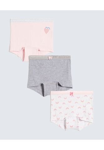 Ropa Interior Infantil Niña Boxer Color Rosado Marca Ostu #90180085 Ostu