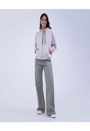 Buzo Para Mujer Zipper Color Beige Marca Ostu #40060348