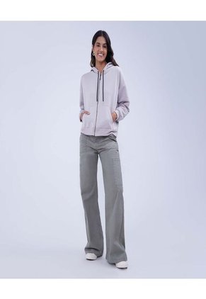 Buzo Para Mujer Zipper Color Beige Marca Ostu #40060348