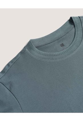 Camiseta  Para Hombre Manga Corta Cuello Redondo Color Verde Marca Ostu #60091810