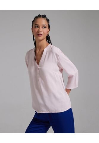 Blusa Para Mujer Manga 3/4 Color Rosado  Marca Ostu #40120718 Ostu