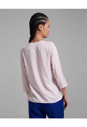 Blusa Para Mujer Manga 3/4 Color Rosado Marca Ostu #40120718