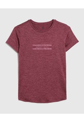 Camiseta Para Mujer Manga Corta Color Vino Marca Ostu #40092189