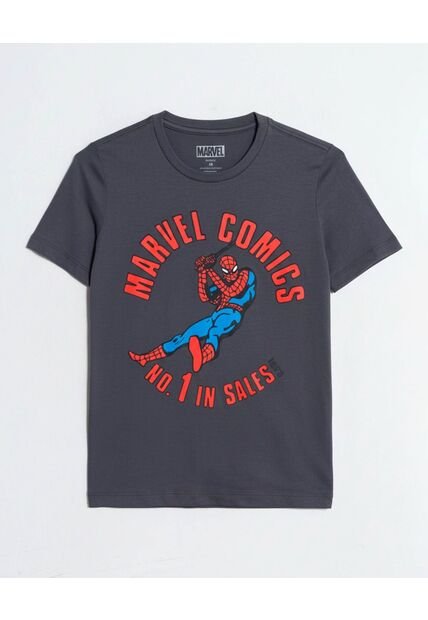 Camiseta  Infantil Niño Manga Corta Cuello Redondo Color Gris Marca Ostu #80090319