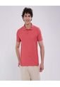 Polo Para Hombre Cuello Tejido Sin Bolsillo Color Terracota Marca Ostu #60110671 de Ostu