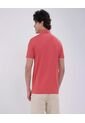 Polo Para Hombre Cuello Tejido Sin Bolsillo Color Terracota Marca Ostu #60110671 de Ostu