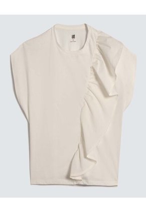 Camiseta Para Niña Manga Corta Color Crema Marca Ostu #90090213