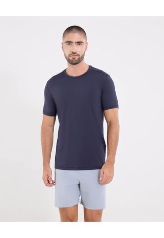 Camiseta  Para Hombre Manga Corta Cuello Redondo Color Azul Marca Ostu #60091476 Ostu