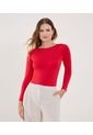 Body Para Mujer Manga Larga Color Rojo Marca Ostu #40200200 de Ostu