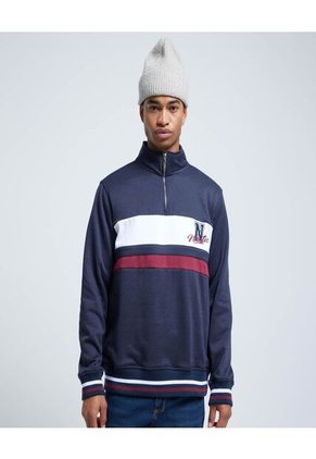 Buzo Para Hombre Cuello Alto O Cuello Tortuga Color Azul  Marca Ostu #60060409