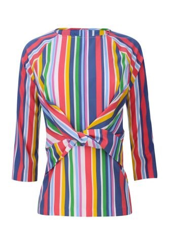 Blusa Para Mujer Manga 3/4 Color Azul  Marca Ostu #40120423 Ostu