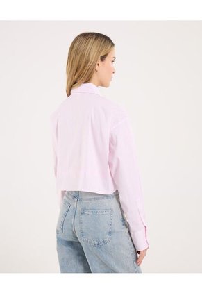 Camisa Para Mujer Manga Larga Color Rosa Marca Ostu #40010341