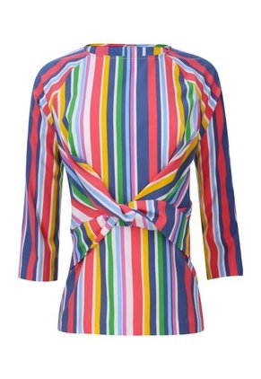 Blusa Para Mujer Manga 3/4 Color Azul  Marca Ostu #40120423