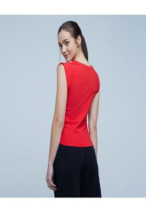 Camiseta Para Mujer Manga Sisa Color Rojo Marca Ostu #40091945