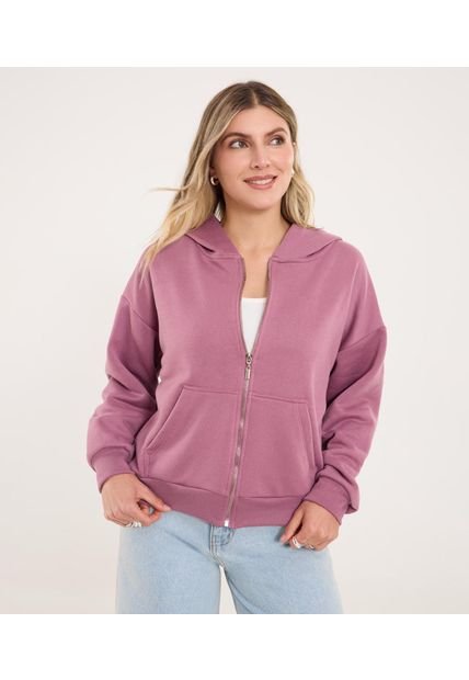 Buzo Para Mujer Zipper Color Morado Marca Ostu #40060480