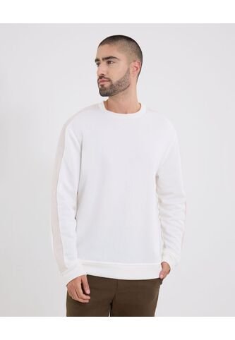 Buzo  Para Hombre Cuello Redondo Color Crema Marca Ostu #60060604 Ostu