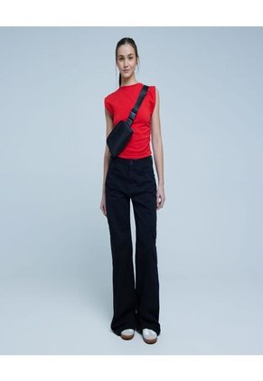 Camiseta Para Mujer Manga Sisa Color Rojo Marca Ostu #40091945