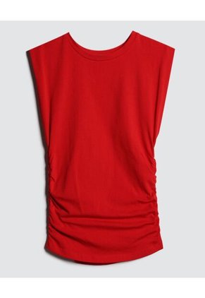 Camiseta Para Mujer Manga Sisa Color Rojo Marca Ostu #40091945