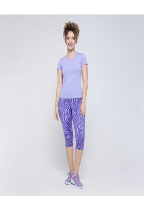 Camiseta Para Mujer Manga Corta Color Morado Marca Ostu #40092074