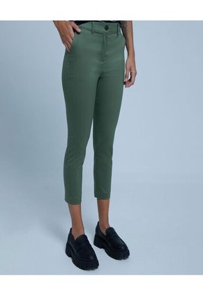 Pantalon Para Mujer Capri Color Verde  Marca Ostu #40070560